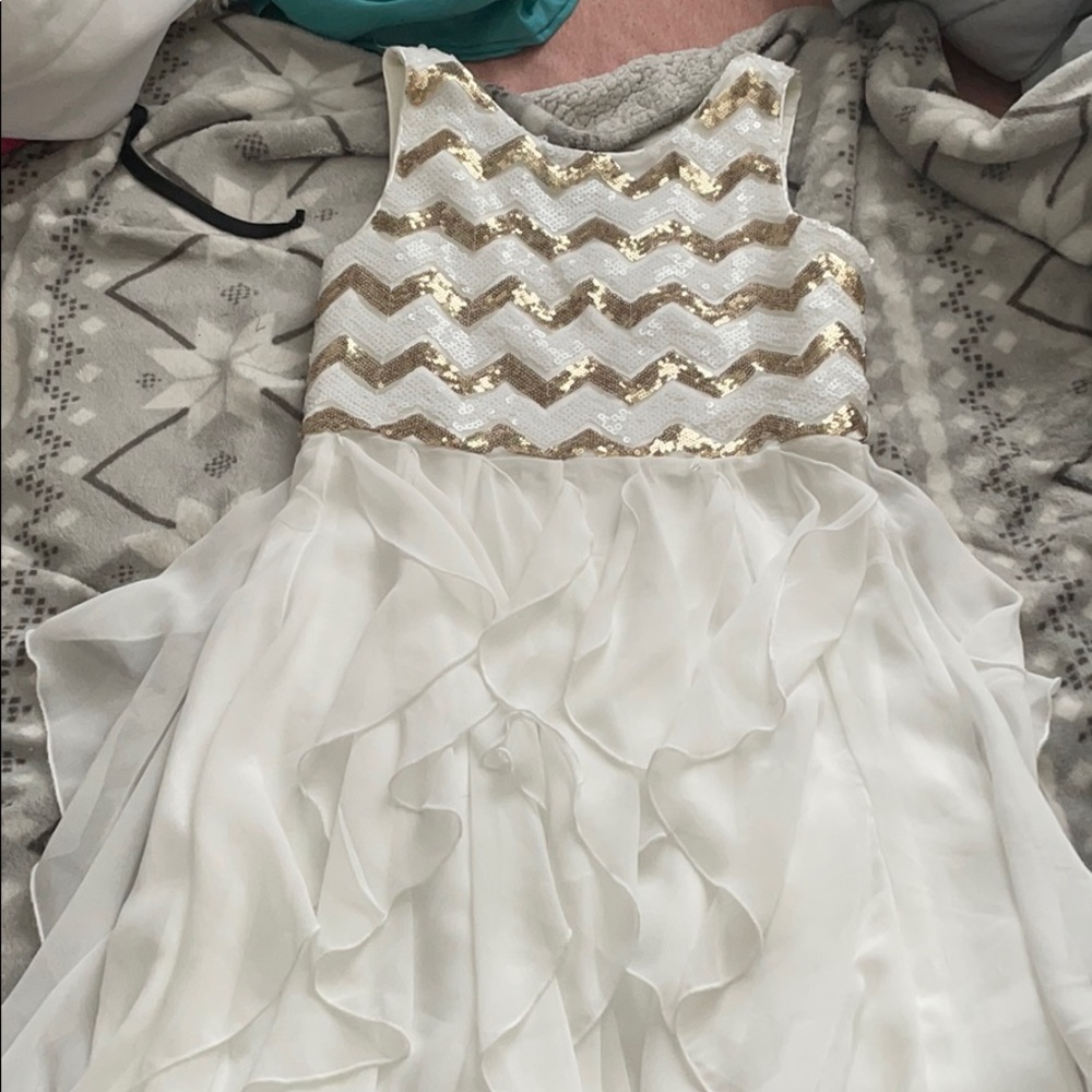 White and Gold Dress